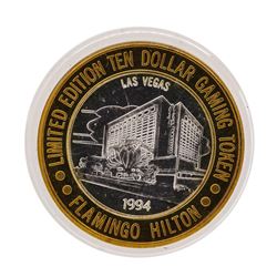 .999 Silver Flamingo Hilton Las Vegas, Nevada $10 Casino Limited Edition Gaming