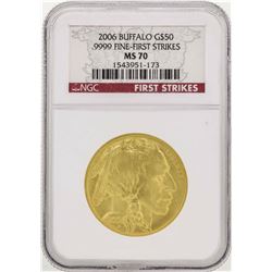 2006 $50 American Gold Buffalo Coin NGC MS70 First Strikes