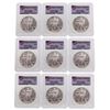 Image 1 : Lot of (9) 2005 $1 American Silver Eagle Coins PCGS MS69