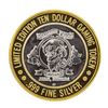 Image 2 : .999 Silver Whiskey Petes Casino Jean, Nevada $10 Limited Edition Gaming Token