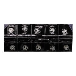 Lot of (10) Disney Mickey & Minnie Mouse Golfer 1/20 oz. .999 Fine Silver Coin R