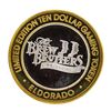Image 1 : .999 Silver El Dorado Hotel & Casino Reno, Nevada $10 Limited Edition Gaming Tok