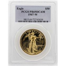 1987-W $50 American Gold Eagle Proof Coin PCGS PR69DCAM