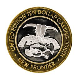 .999 Silver The New Frontier Las Vegas $10 Casino Limited Edition Gaming Token