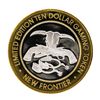 Image 1 : .999 Silver The New Frontier Las Vegas $10 Casino Limited Edition Gaming Token