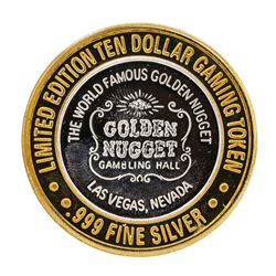 .999 Silver Golden Nugget Las Vegas $10 Casino Limited Edition Gaming Token