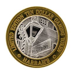 .999 Fine Silver Harrah's Las Vegas, Nevada $10 Casino Limted Edition Gaming Tok