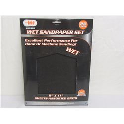 New 20 piece wet sandpaper set