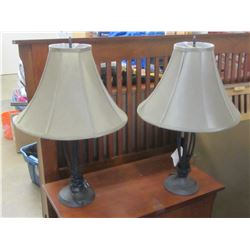 Bronze Cast table lamps
