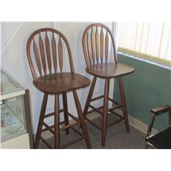 Wooden bar stools