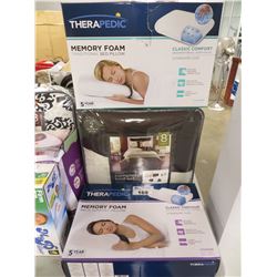 2 THERAPEDIC MEMORY FOAM PILLOWS/QUEEN SIZE 8 PIECE BED SET