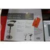 Image 1 : COURTNEY LEATHER AND CHROME BARSTOOL NEW IN BOX