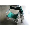 Image 1 : TWO FOLDING PATIO CHAIRS WITH SIDE TABLE