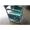 Image 2 : TWO FOLDING PATIO CHAIRS WITH SIDE TABLE