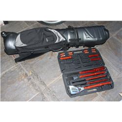 GOLF HARDCASE AND BBQ UTENSIL SET