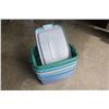 Image 1 : RUBBERMAID TOTES WITH LIDS