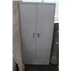 Image 1 : TWO DOOR METAL SHOP CABINET WITH KEY