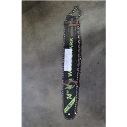 NEW 14" WOODSHARK CHAINSAW BLADE AND CHAIN