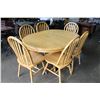 Image 1 : MAPLE DINING TABLE WITH LEAF AND SIX CHAIRS