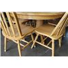 Image 2 : MAPLE DINING TABLE WITH LEAF AND SIX CHAIRS