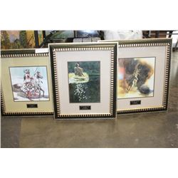 THREE BEV DOOLITTLE PRINTS