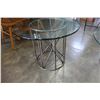 Image 1 : IRON BASE GLASSTOP ENDTABLE
