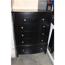 NEW HOME ELEGANCE 5-DRAWER CHEST OF DRAWERS RETAIL $479 MINOR DAMAGE TO REAR LEG