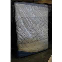 SEALY QUEENSIZE EURO TOP MEDIUM FIRM PLUSH TOP POCKET COIL MATTRESS, RETAIL $1899 FLOOR MODEL
