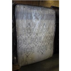 QUEENSIZE SEALY EURO TOP MEDIUM FIRM MATTRESS, $1699 RETAIL, FLOOR MODEL