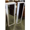Image 1 : TWO MIRROR DOOR 4' TALL WALL MOUNTED JEWELRY ORGANIZERS