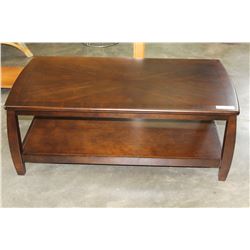 MAHOGANY FINISH COFFEE TABLE