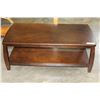 Image 1 : MAHOGANY FINISH COFFEE TABLE