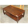 Image 2 : MAHOGANY FINISH COFFEE TABLE