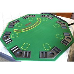 CASED FOLDING POKER TABLE TOP