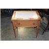 Image 1 : VINTAGE ENDTABLE WITH MARBLE TOP