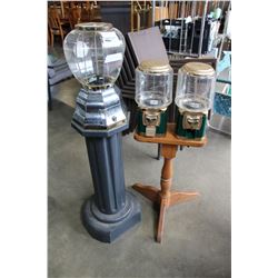 THREE GUMBALL MACHINES NO KEYS