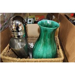 SALTON DRINK MIXER, BLUE MOUNTAIN POTTERY VASE AND ESTATE GOODS
