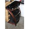 Image 2 : MODERN SMOKED GLASS 4 TIER ENTERTAINMENT STAND