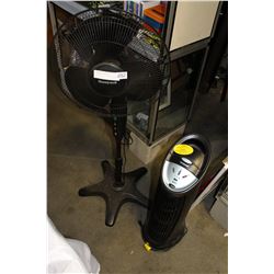 2 HONEYELL FLOOR FANS
