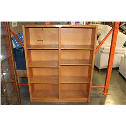 OAK DOUBLE BOOKSHELF