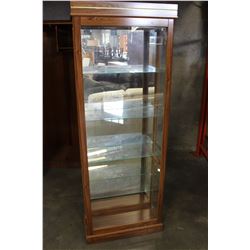 ILLUMINATED GLASS DISPLAY CASE