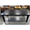Image 2 : NEW HOME ELEGANCE RECTANGULAR DINING TABLE WITH JACK KNIFE LEAF FREIGHT DAMAGE TO CORNER RETAIL $119