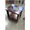Image 1 : GLASSTOP ENDTABLE