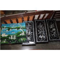 LOT OF EASTERN INLAID WALL PLAQUES