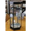 Image 2 : HEXAGON GLASS DISPLAY CASE WITH KEY