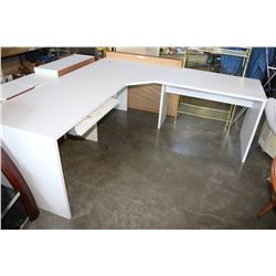 3 PIECE WHITE CORNER DESK