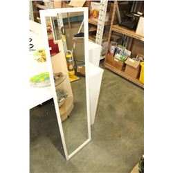 WHITE FRAMED MIRROR