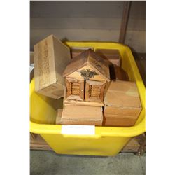 LOT OF WOOD COASTER SETS