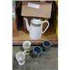 Image 1 : LOT OF ENGLISH AND WEST COAST POTERY COFFEE MUGS AND POT