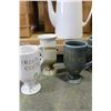 Image 2 : LOT OF ENGLISH AND WEST COAST POTERY COFFEE MUGS AND POT